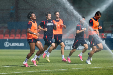 Fotos del entrenamiento de Osasuna de este miércoles