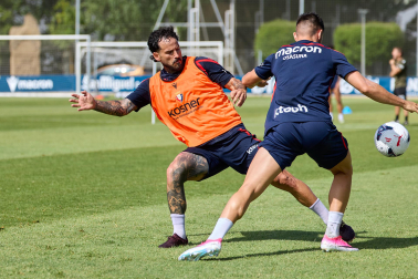 Fotos del entrenamiento de Osasuna de este miércoles