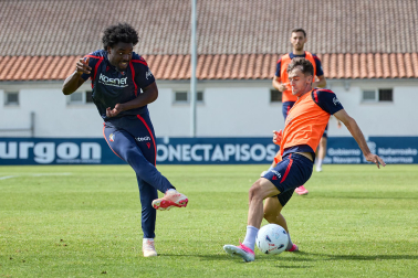 Fotos del entrenamiento de Osasuna de este miércoles
