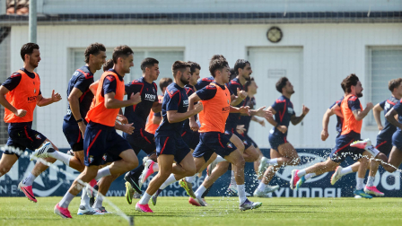 Fotos del entrenamiento de Osasuna de este miércoles