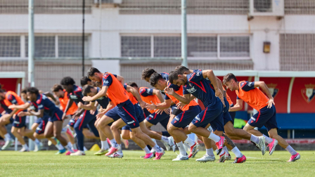 Fotos del entrenamiento de Osasuna de este miércoles