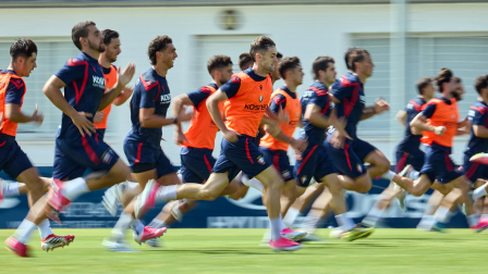 Fotos del entrenamiento de Osasuna de este miércoles