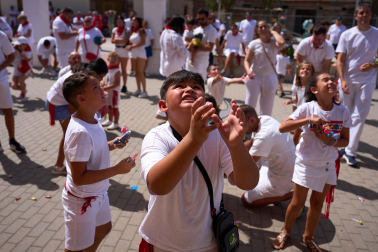 La Asociación Liédena se encargó de lanzar el chupinazo en el inicio de las fiestas 2026 en la localidad de la merindad de Sangüesa