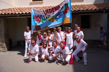 La Asociación Liédena se encargó de lanzar el chupinazo en el inicio de las fiestas 2026 en la localidad de la merindad de Sangüesa