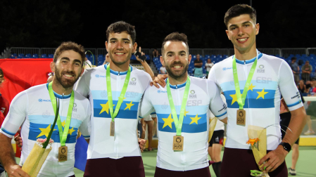 Iñaki Unanua, Adrián Portilla, Pablo González y Adrià Fernández