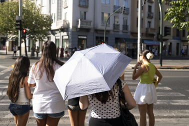 Fotos de la ola de calor en Pamplona