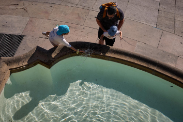 Fotos de la ola de calor en Pamplona