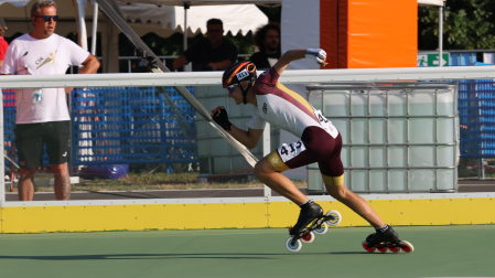 Iñaki Unanua, patinador juvenil de la A.D. San Juan, firmó su cuarta medalla en este Europeo
