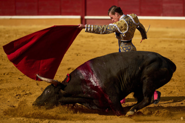 Los diestros Andrés García, Miguel Serrano e Ignacio Candelas se enfrentaron a los novillos de la ganadería Marcos Núñez para