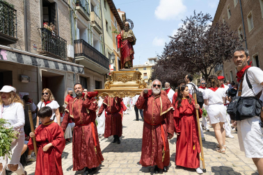 Procesión de Santa Ana en las fiestas de Tudela