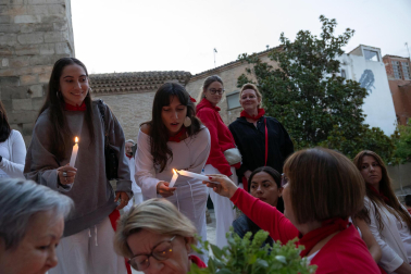 Los más madrugadores acudieron este domingo, 26 de julio, a la procesión de Santa Ana la Vieja en las fiestas de Tudela 2026