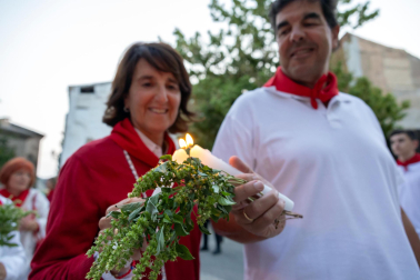 Los más madrugadores acudieron este domingo, 26 de julio, a la procesión de Santa Ana la Vieja en las fiestas de Tudela 2026