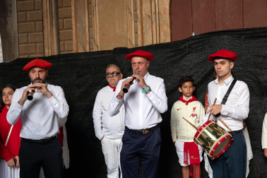 Los más madrugadores acudieron este domingo, 26 de julio, a la procesión de Santa Ana la Vieja en las fiestas de Tudela 2026