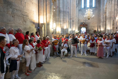 Los más madrugadores acudieron este domingo, 26 de julio, a la procesión de Santa Ana la Vieja en las fiestas de Tudela 2026