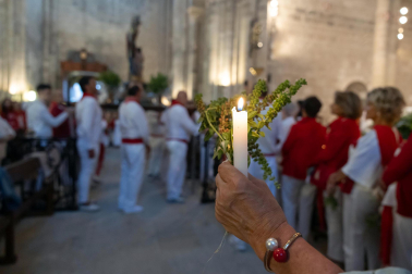 Los más madrugadores acudieron este domingo, 26 de julio, a la procesión de Santa Ana la Vieja en las fiestas de Tudela 2026