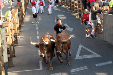 Fotos del tercer encierro de fiestas de Tudela 2026