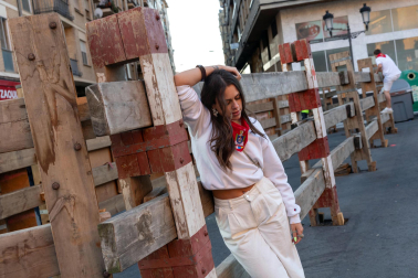 Fotos del tercer encierro de fiestas de Tudela 2026