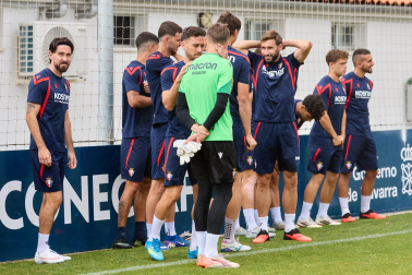 Fotos del entrenamiento matinal del primer equipo de Osasuna