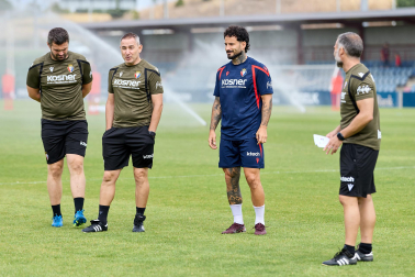 Fotos del entrenamiento matinal del primer equipo de Osasuna