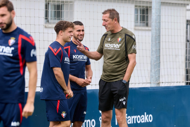 Fotos del entrenamiento matinal del primer equipo de Osasuna