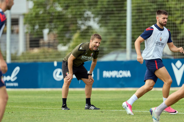 Fotos del entrenamiento matinal del primer equipo de Osasuna