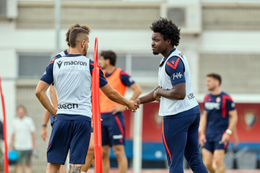 Fotos del entrenamiento matinal del primer equipo de Osasuna
