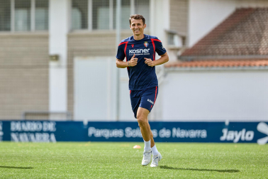 Fotos del entrenamiento matinal del primer equipo de Osasuna