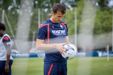 Fotos del entrenamiento matinal del primer equipo de Osasuna
