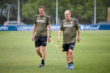 Fotos del entrenamiento matinal del primer equipo de Osasuna