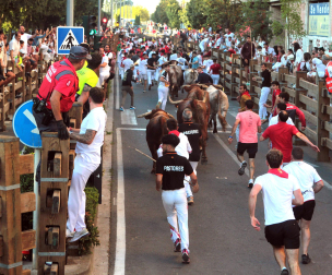 Fotos del cuarto encierro de fiestas de Tudela 2026