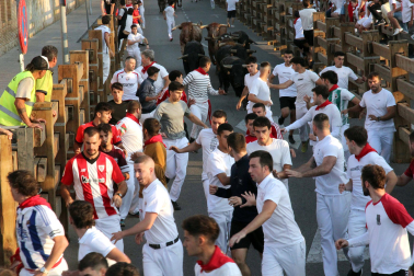 Fotos del último encierro de fiestas de Tudela