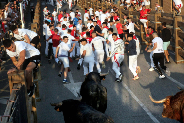 Fotos del último encierro de fiestas de Tudela