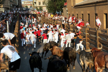 Fotos del último encierro de fiestas de Tudela