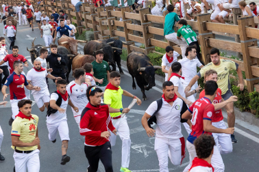 Fotos del último encierro de fiestas de Tudela