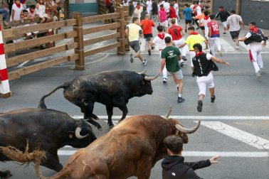 Fotos del último encierro de fiestas de Tudela