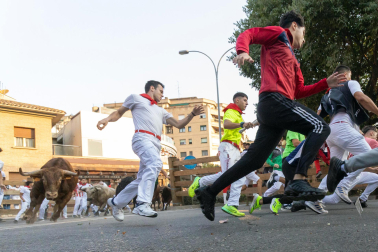 Fotos del último encierro de fiestas de Tudela