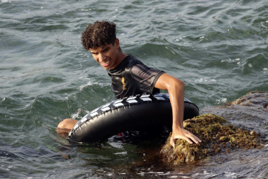 Fotos de la llegada de inmigrantes a la costa de Ceuta
