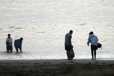 Fotos de la llegada de inmigrantes a la costa de Ceuta