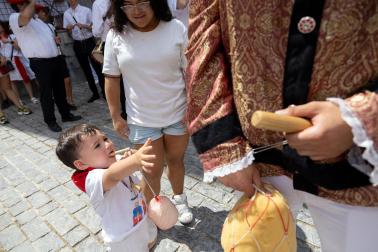 Despedida de la Comparsa de Gigantes en Tudela