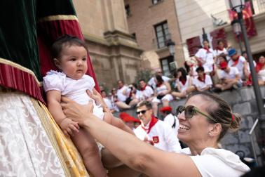 Despedida de la Comparsa de Gigantes en Tudela