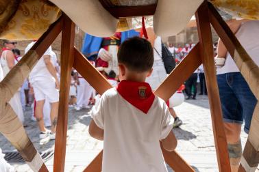 Despedida de la Comparsa de Gigantes en Tudela