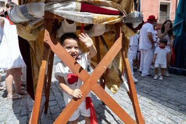 Despedida de la Comparsa de Gigantes en Tudela