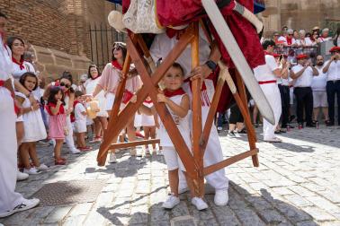 Despedida de la Comparsa de Gigantes en Tudela