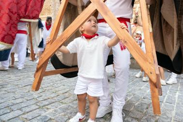 Despedida de la Comparsa de Gigantes en Tudela