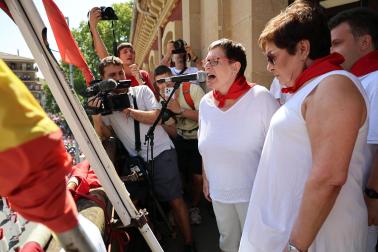 Fotos del cohete de fiestas de Estella