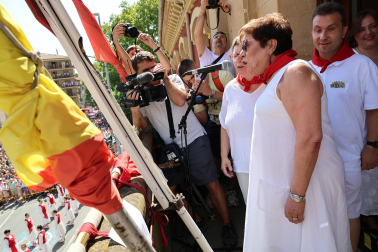Fotos del cohete de fiestas de Estella