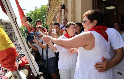 Fotos del cohete de fiestas de Estella