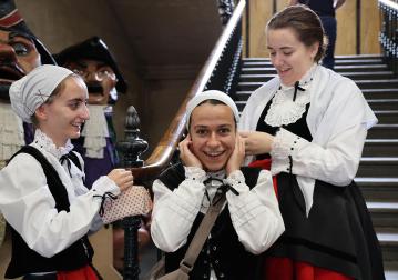Fotos del cohete de fiestas de Estella