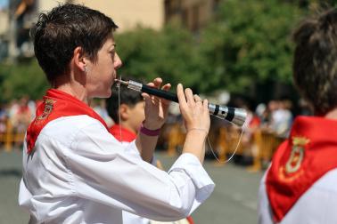 Fotos del cohete de fiestas de Estella