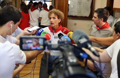 Fotos del cohete de fiestas de Estella